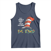 Autism Awareness Tank Top Why Fit In When You Were Born To Stand Out Cat In Hat