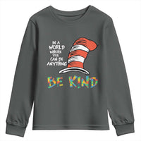 Autism Awareness Youth Sweatshirt Why Fit In When You Were Born To Stand Out Cat In Hat