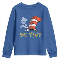 Autism Awareness Youth Sweatshirt Why Fit In When You Were Born To Stand Out Cat In Hat