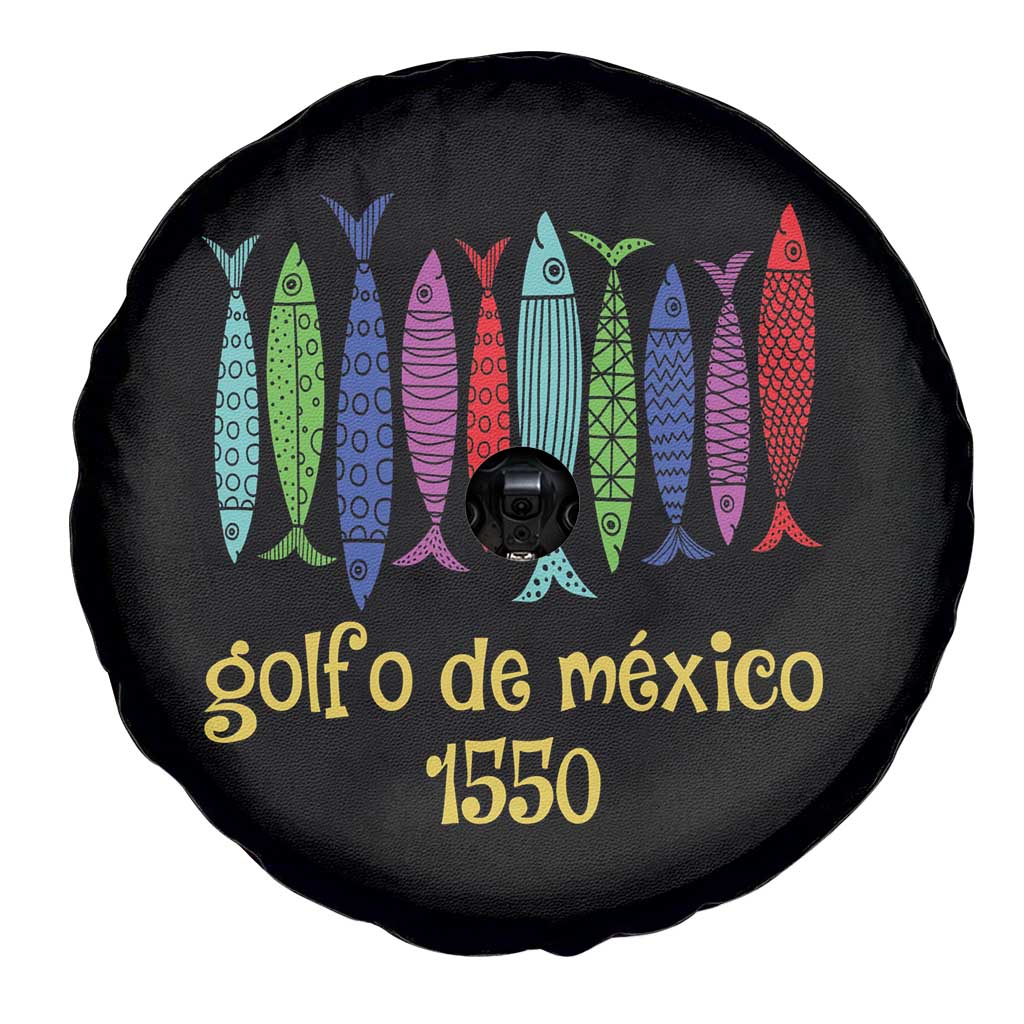 Gulf of Mexico Spare Tire Cover Golfo de México 1550 Retro Tuna