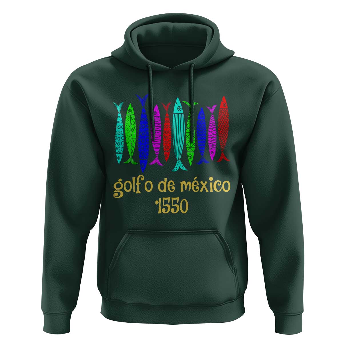 Gulf of Mexico Hoodie Golfo de México 1550 Retro Tuna