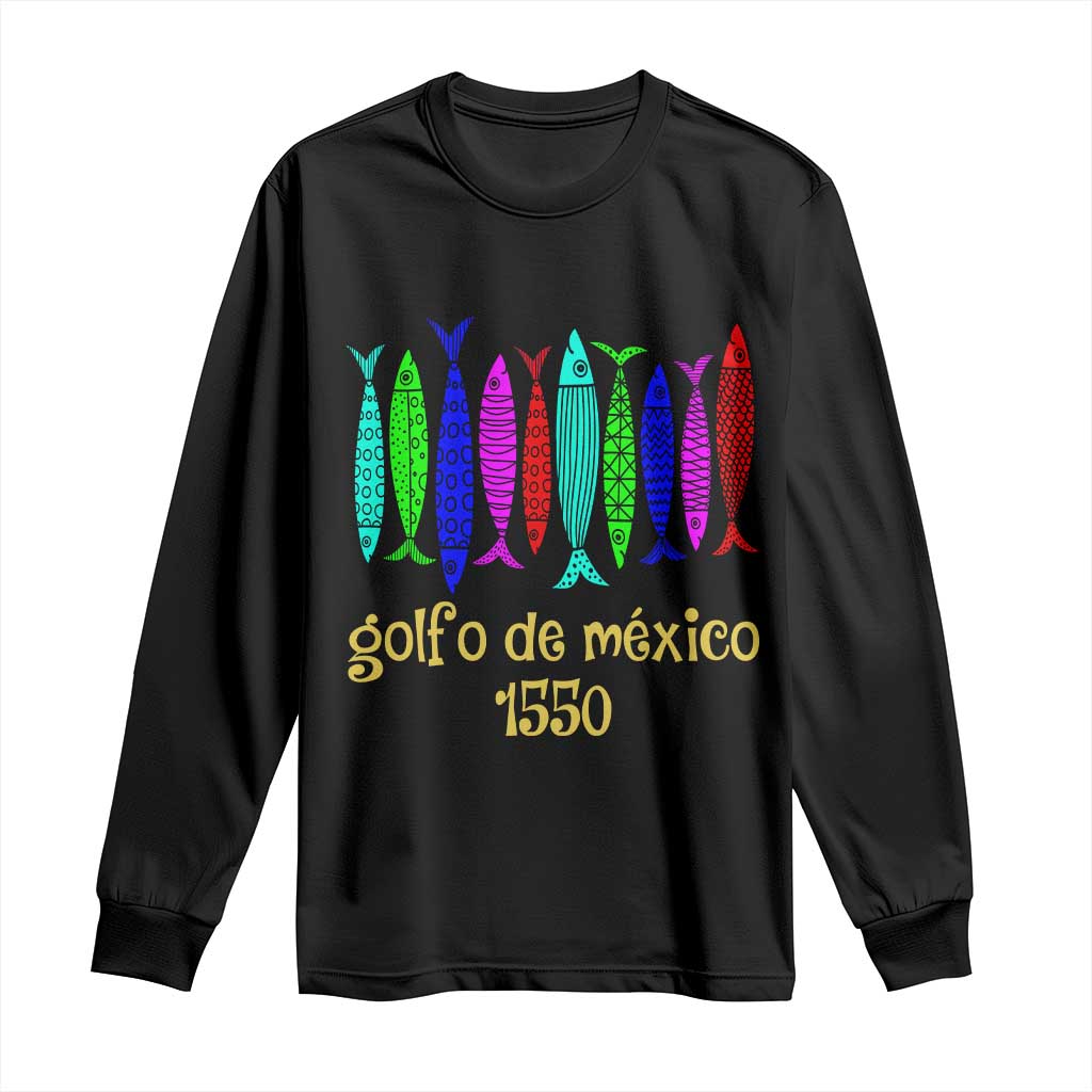 Gulf of Mexico Long Sleeve Shirt Golfo de México 1550 Retro Tuna