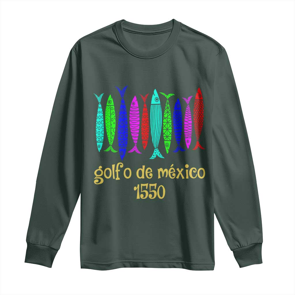 Gulf of Mexico Long Sleeve Shirt Golfo de México 1550 Retro Tuna
