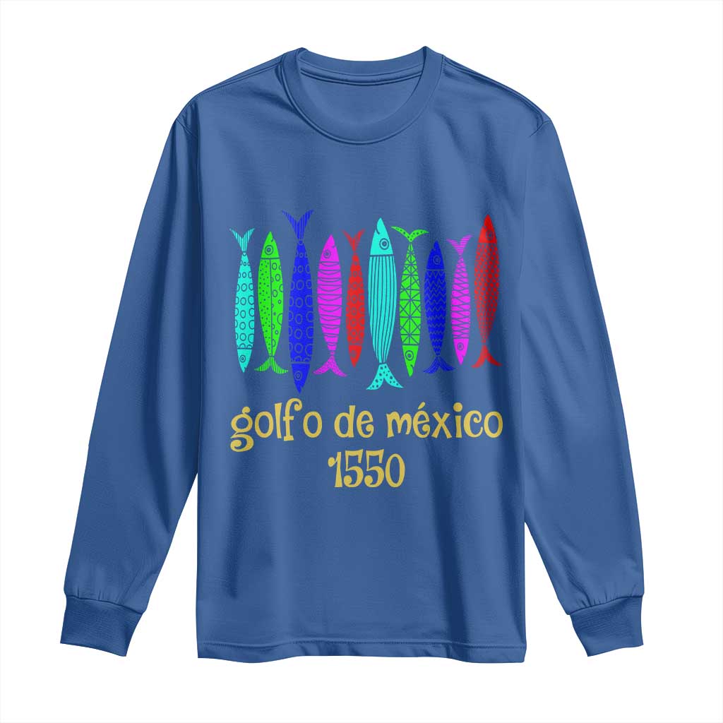 Gulf of Mexico Long Sleeve Shirt Golfo de México 1550 Retro Tuna