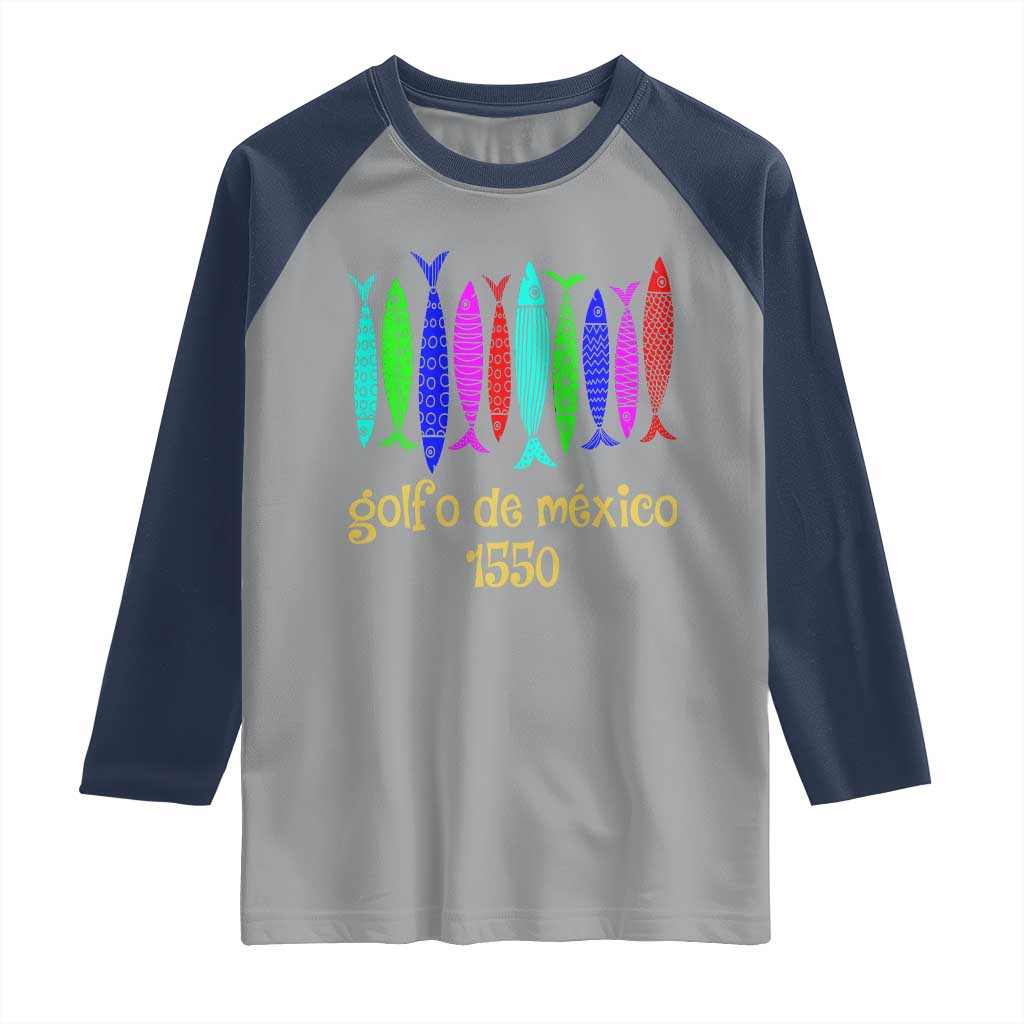Gulf of Mexico Raglan Shirt Golfo de México 1550 Retro Tuna