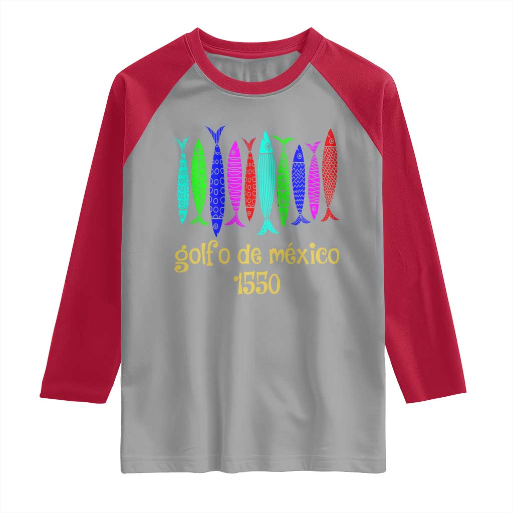 Gulf of Mexico Raglan Shirt Golfo de México 1550 Retro Tuna