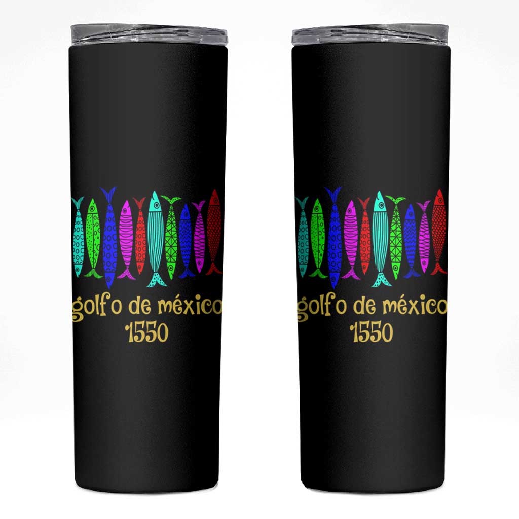 Gulf of Mexico Skinny Tumbler Golfo de México 1550 Retro Tuna