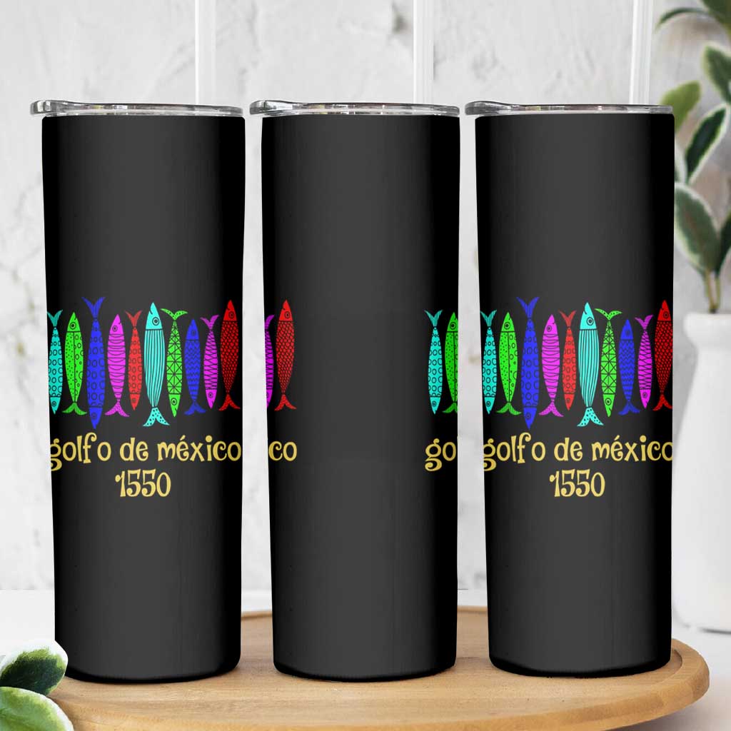 Gulf of Mexico Skinny Tumbler Golfo de México 1550 Retro Tuna