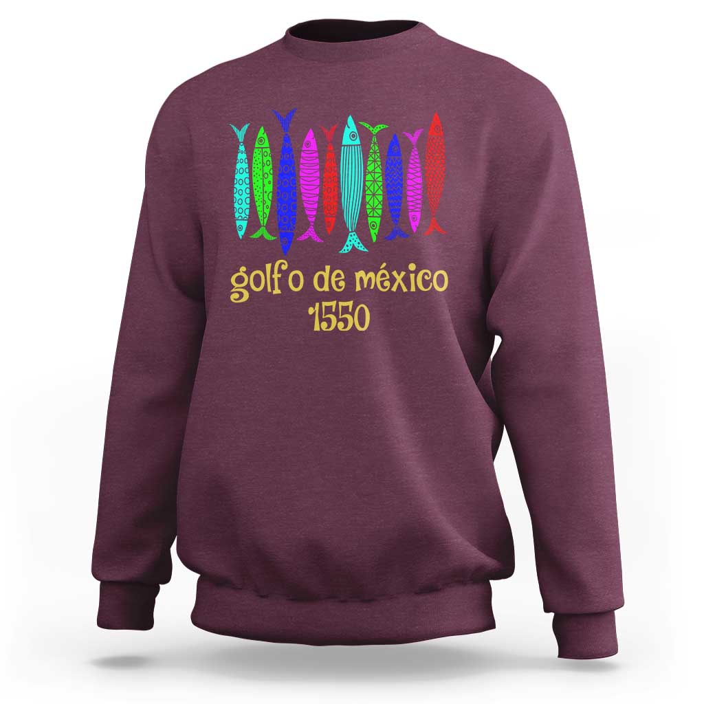 Gulf of Mexico Sweatshirt Golfo de México 1550 Retro Tuna