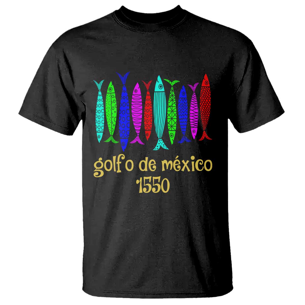 Gulf of Mexico T Shirt Golfo de México 1550 Retro Tuna