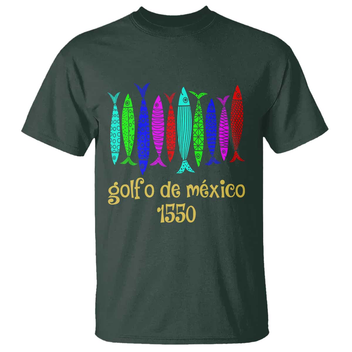 Gulf of Mexico T Shirt Golfo de México 1550 Retro Tuna