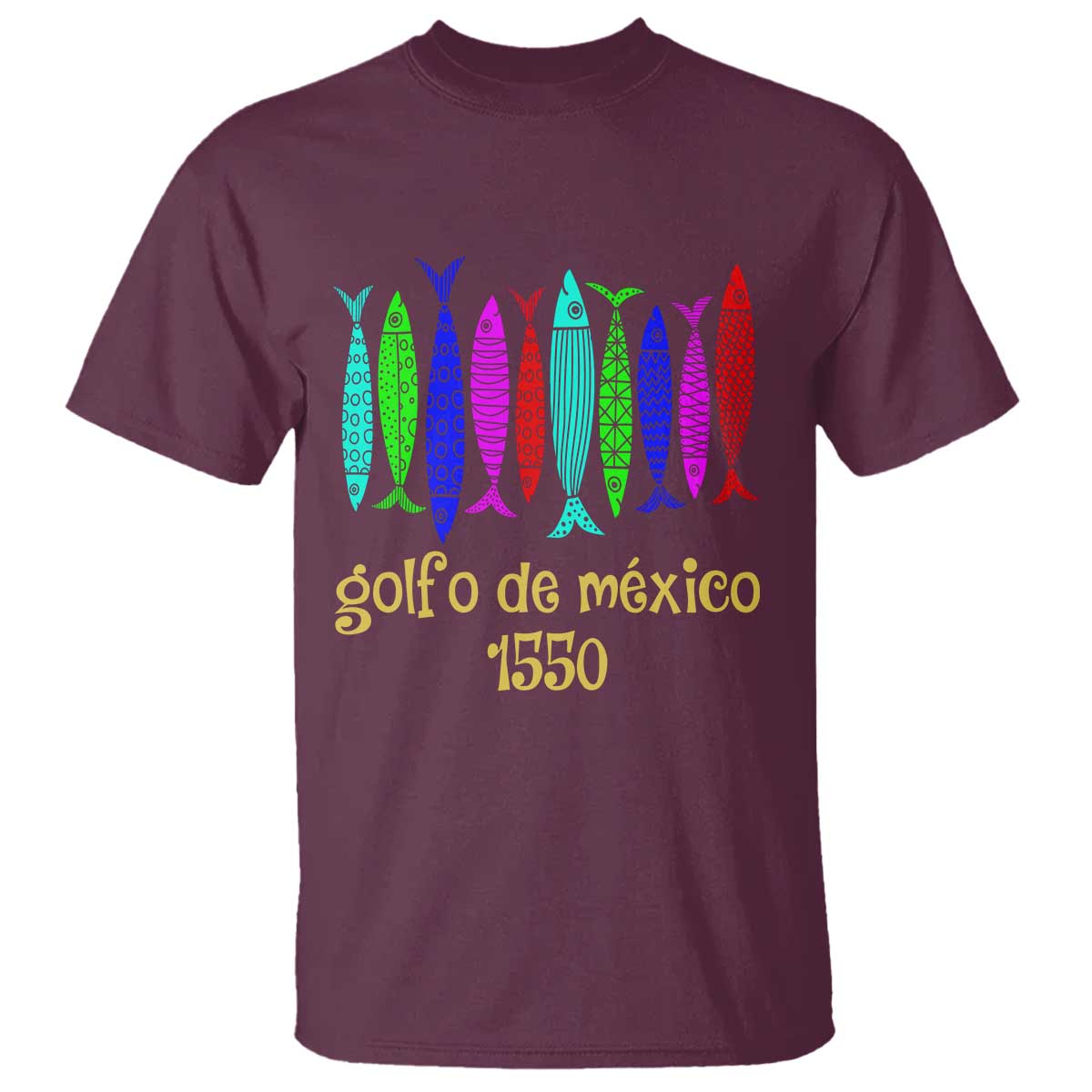 Gulf of Mexico T Shirt Golfo de México 1550 Retro Tuna