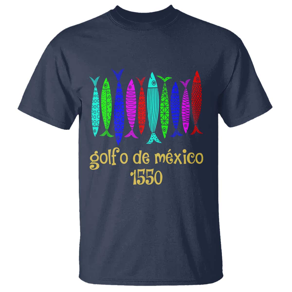 Gulf of Mexico T Shirt Golfo de México 1550 Retro Tuna