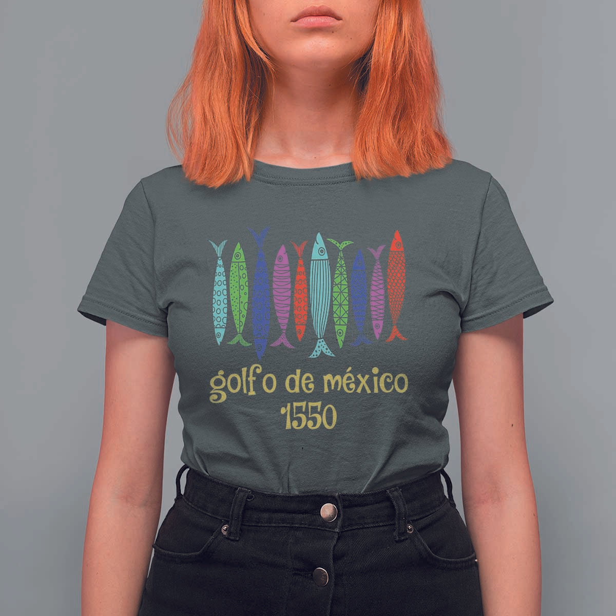 Gulf of Mexico T Shirt For Women Golfo de México 1550 Retro Tuna