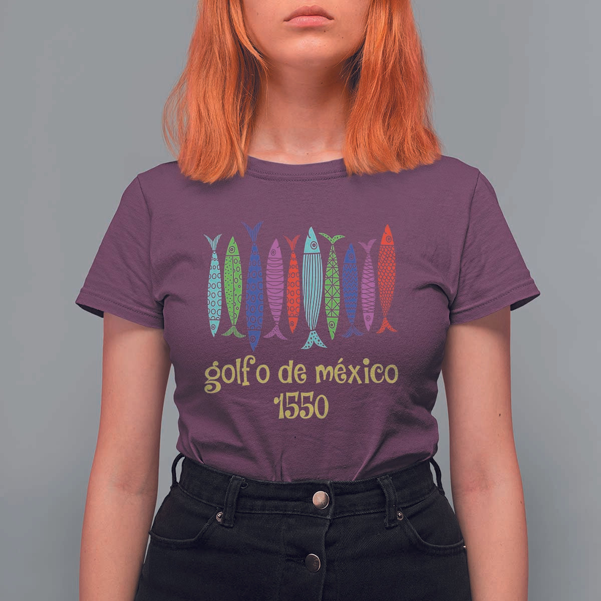 Gulf of Mexico T Shirt For Women Golfo de México 1550 Retro Tuna