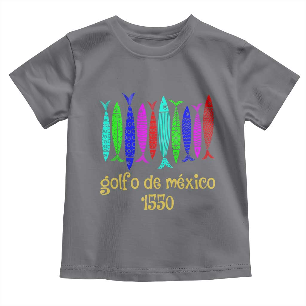 Gulf of Mexico Toddler T Shirt Golfo de México 1550 Retro Tuna