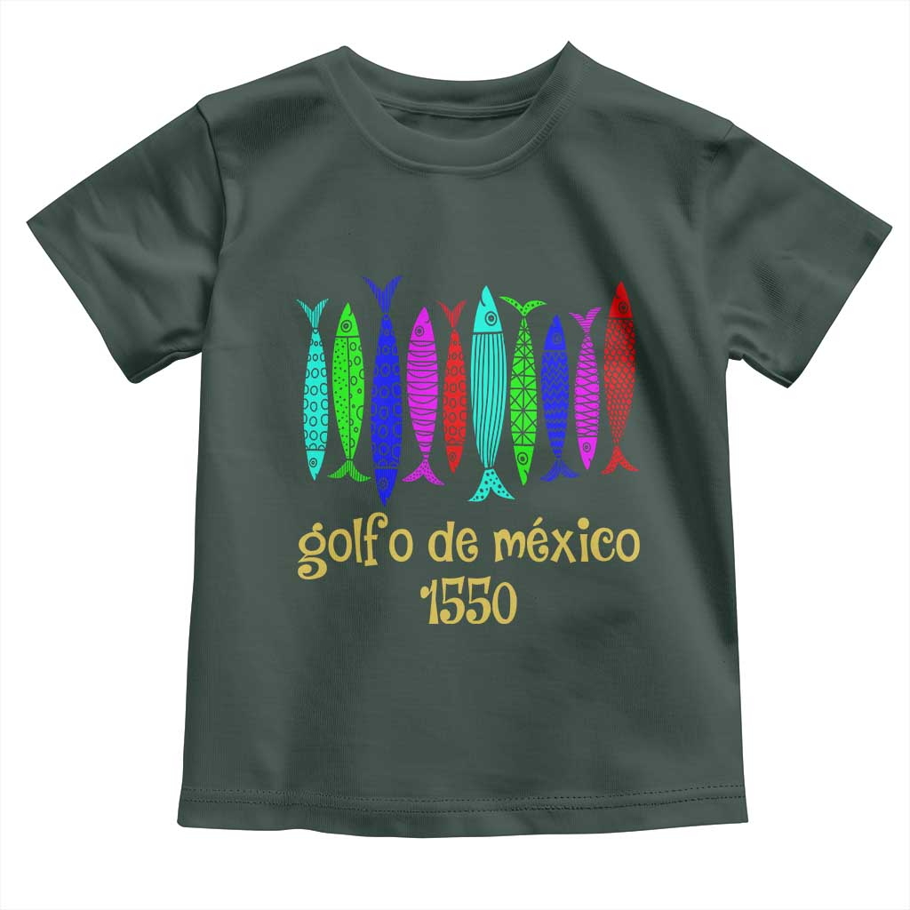 Gulf of Mexico Toddler T Shirt Golfo de México 1550 Retro Tuna