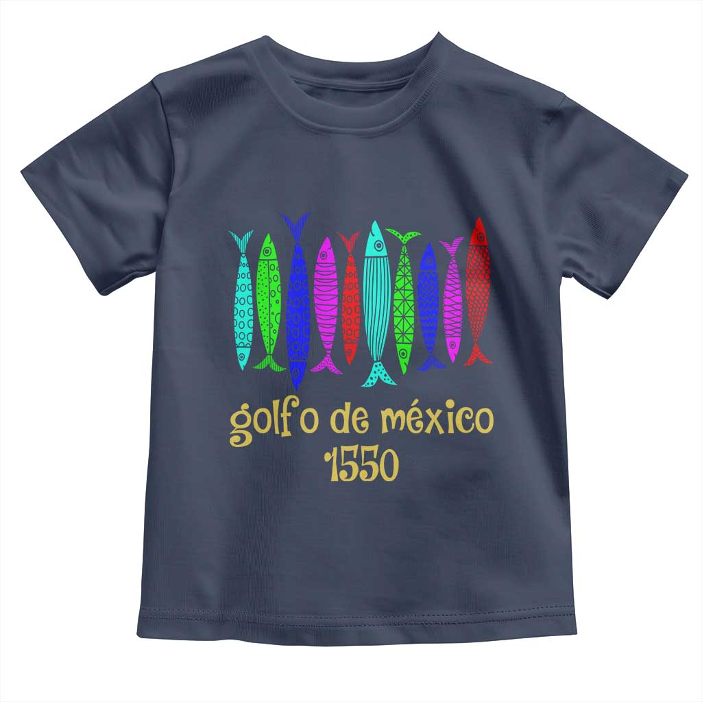 Gulf of Mexico Toddler T Shirt Golfo de México 1550 Retro Tuna