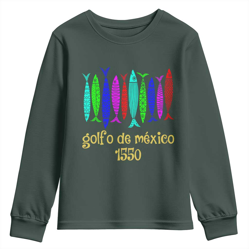 Gulf of Mexico Youth Sweatshirt Golfo de México 1550 Retro Tuna