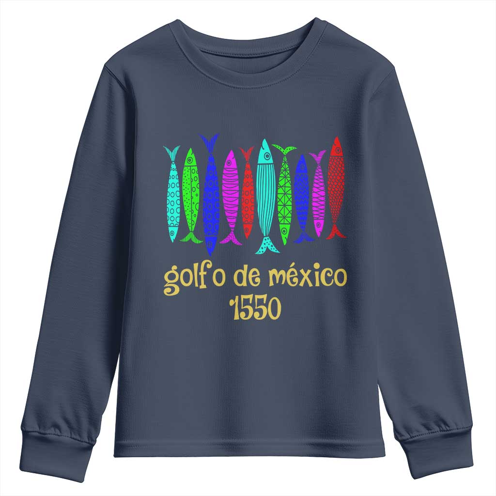 Gulf of Mexico Youth Sweatshirt Golfo de México 1550 Retro Tuna