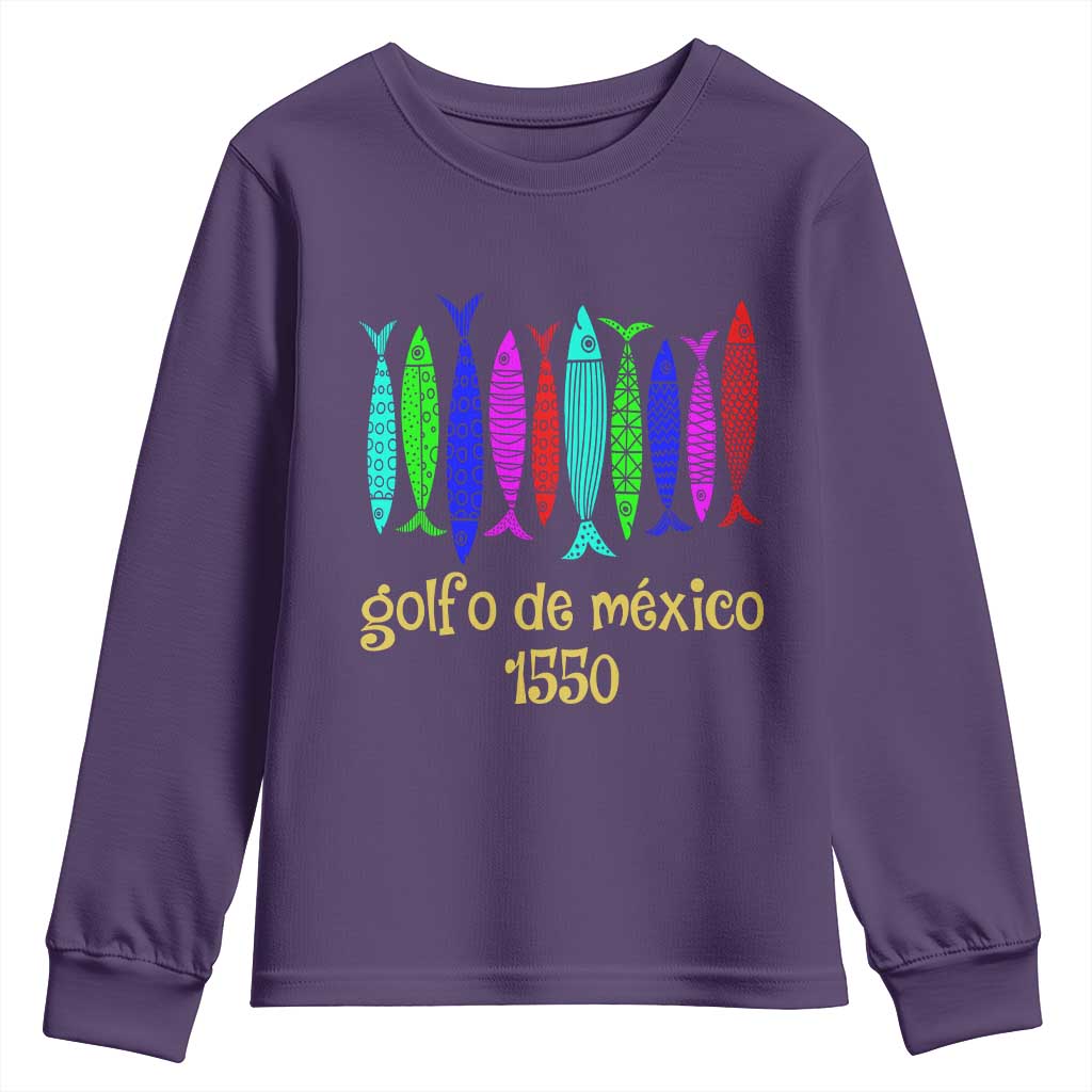 Gulf of Mexico Youth Sweatshirt Golfo de México 1550 Retro Tuna