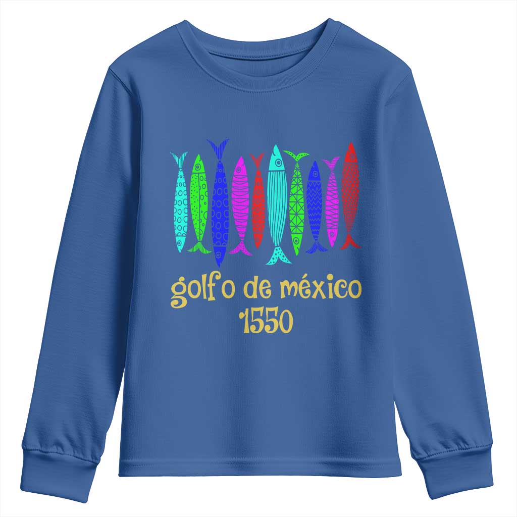 Gulf of Mexico Youth Sweatshirt Golfo de México 1550 Retro Tuna