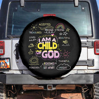 I Am A Child Of God Spare Tire Cover Retro Christian Jesus Faith