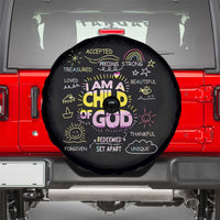 I Am A Child Of God Spare Tire Cover Retro Christian Jesus Faith