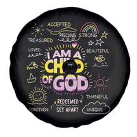I Am A Child Of God Spare Tire Cover Retro Christian Jesus Faith