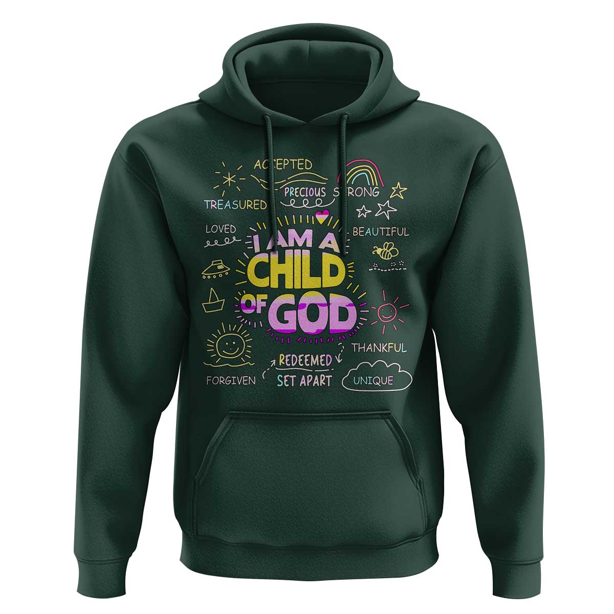 I Am A Child Of God Hoodie Retro Christian Jesus Faith