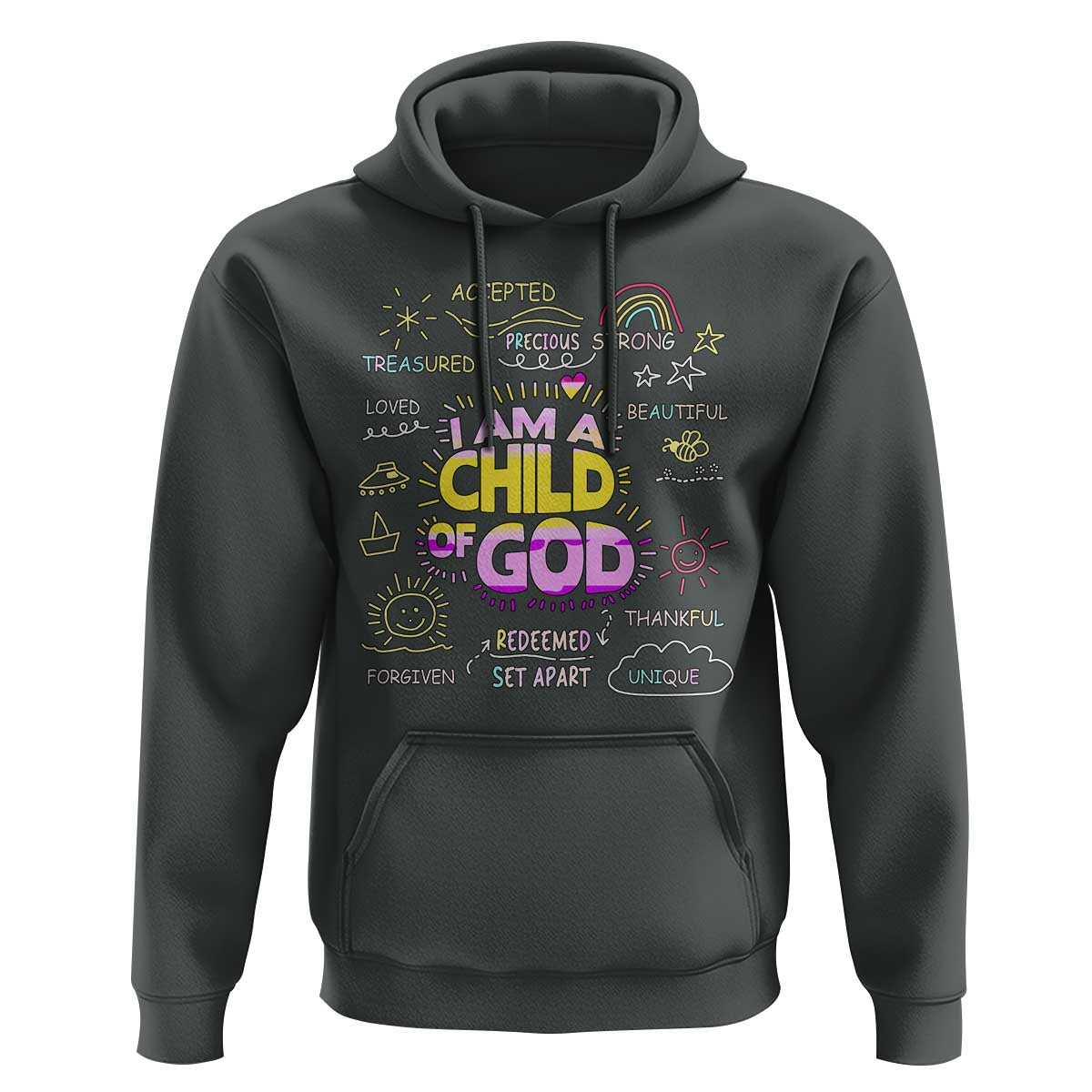 I Am A Child Of God Hoodie Retro Christian Jesus Faith