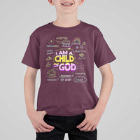 I Am A Child Of God T Shirt For Kid Retro Christian Jesus Faith