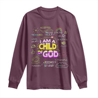 I Am A Child Of God Long Sleeve Shirt Retro Christian Jesus Faith