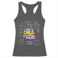 I Am A Child Of God Racerback Tank Top Retro Christian Jesus Faith