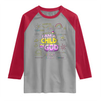 I Am A Child Of God Raglan Shirt Retro Christian Jesus Faith