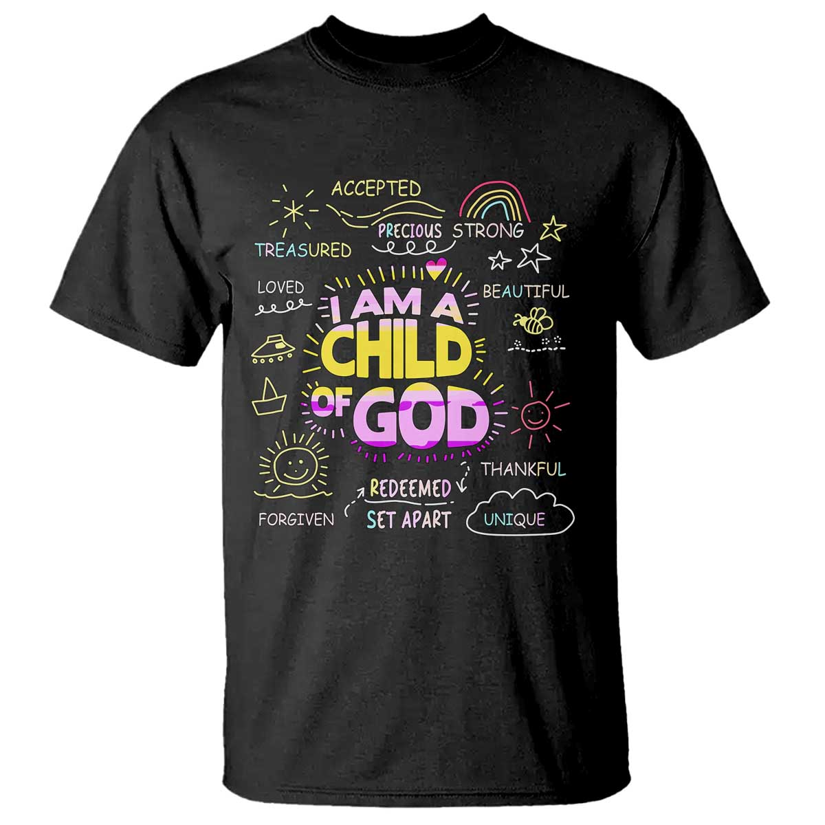 I Am A Child Of God T Shirt Retro Christian Jesus Faith