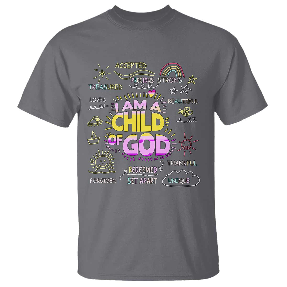 I Am A Child Of God T Shirt Retro Christian Jesus Faith