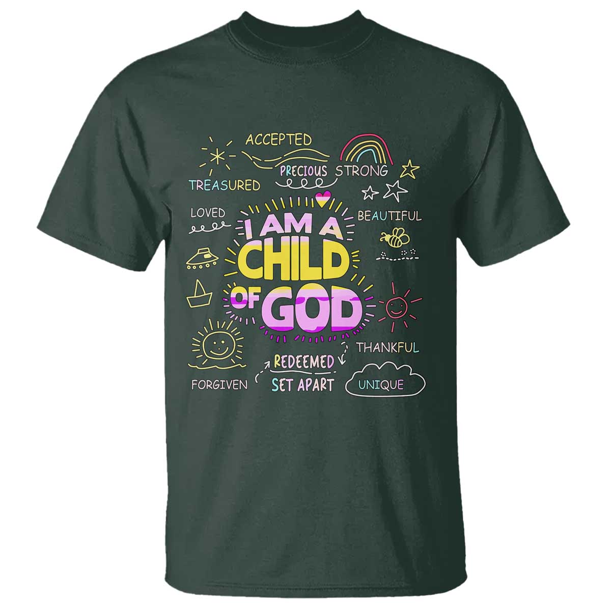 I Am A Child Of God T Shirt Retro Christian Jesus Faith