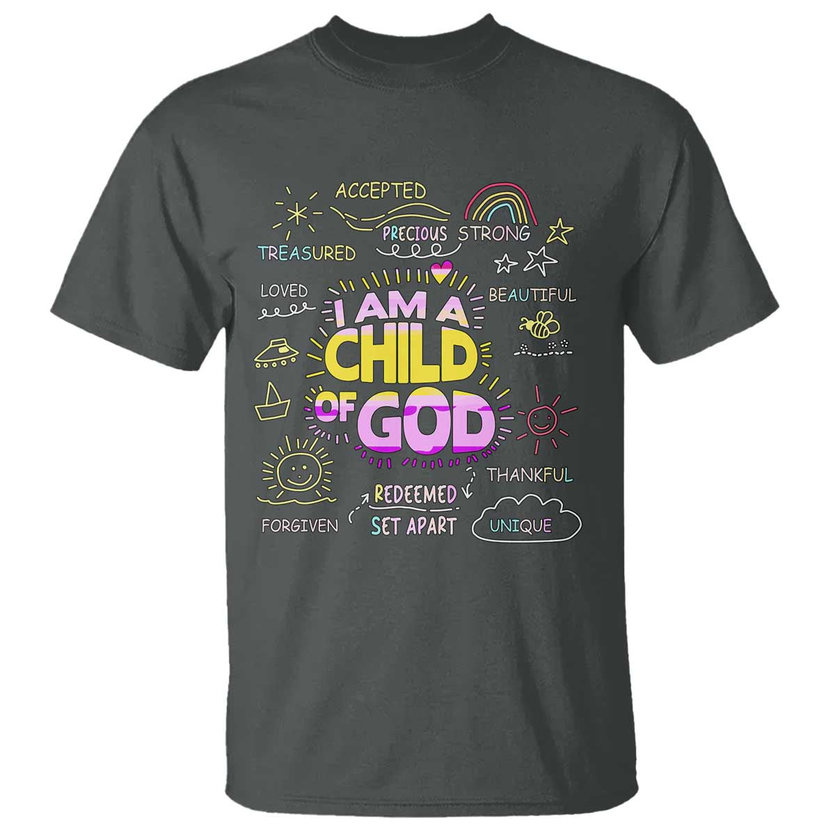 I Am A Child Of God T Shirt Retro Christian Jesus Faith