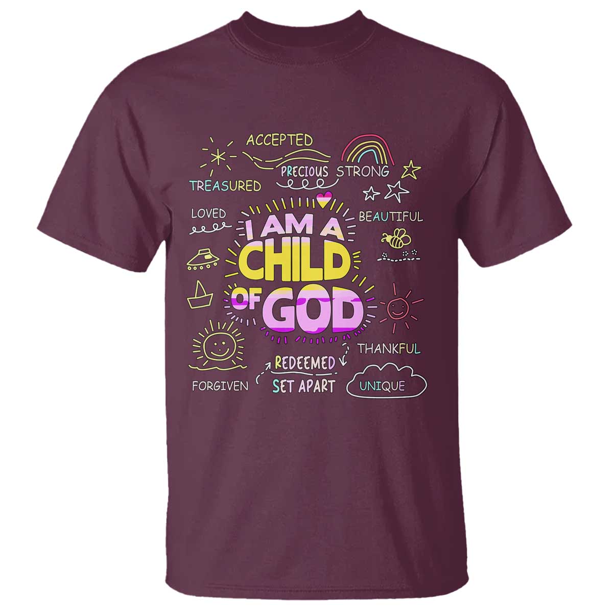 I Am A Child Of God T Shirt Retro Christian Jesus Faith