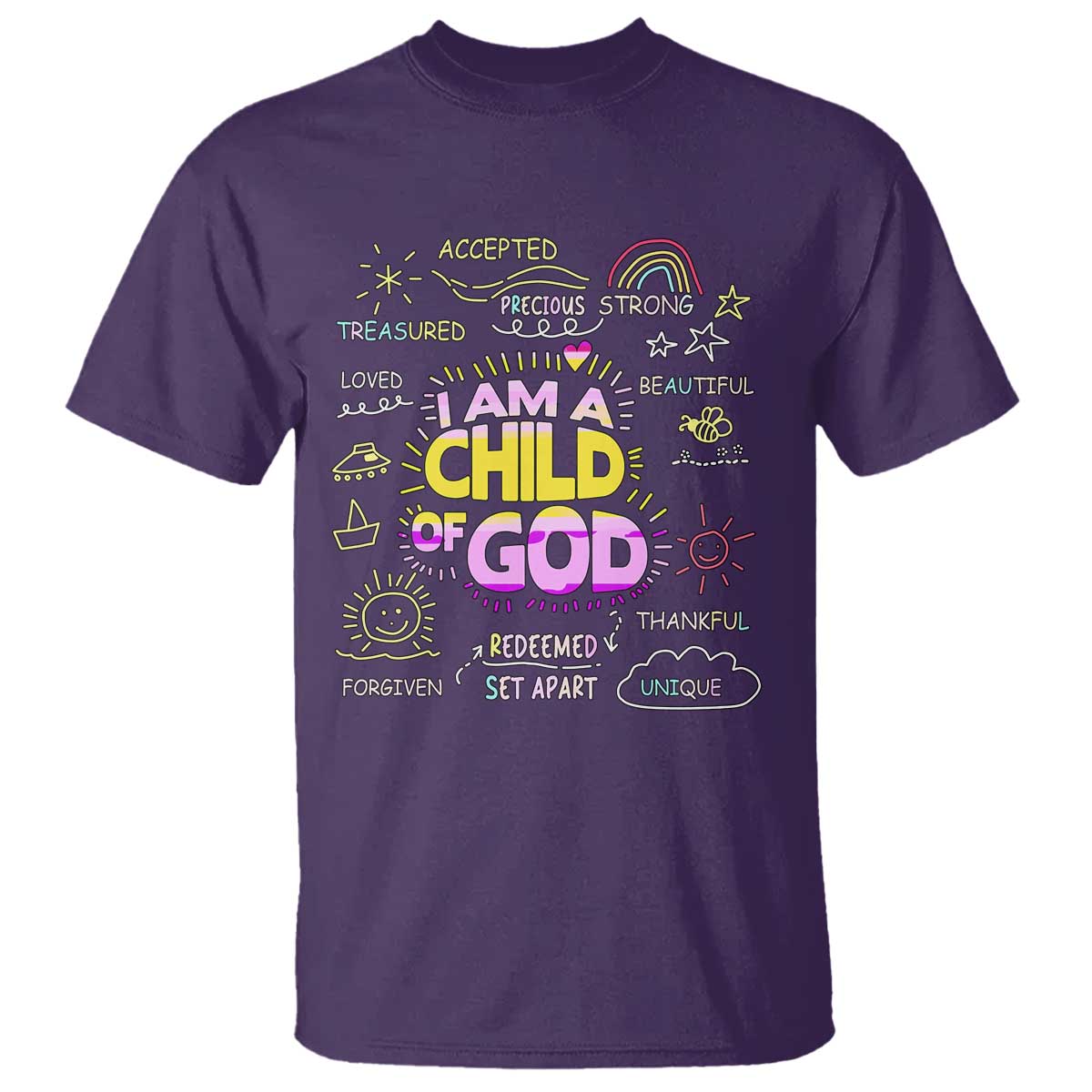 I Am A Child Of God T Shirt Retro Christian Jesus Faith