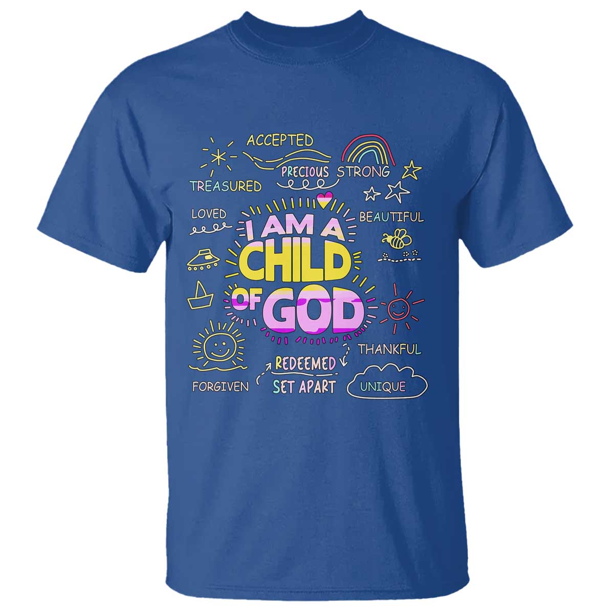 I Am A Child Of God T Shirt Retro Christian Jesus Faith