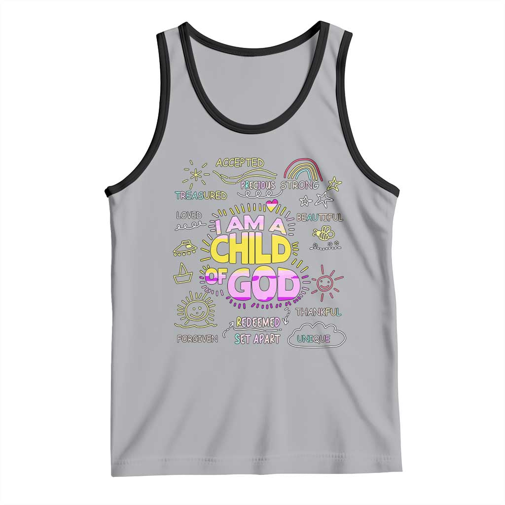 I Am A Child Of God Tank Top Retro Christian Jesus Faith