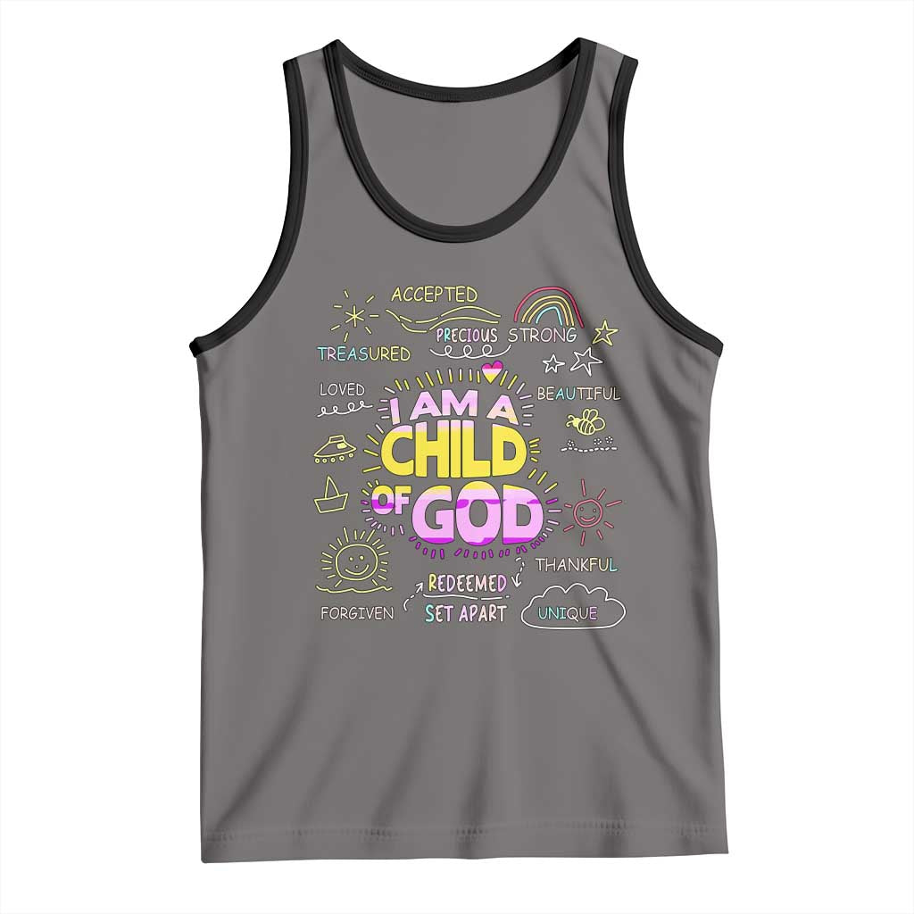 I Am A Child Of God Tank Top Retro Christian Jesus Faith