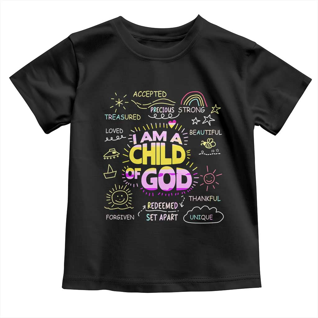 I Am A Child Of God Toddler T Shirt Retro Christian Jesus Faith