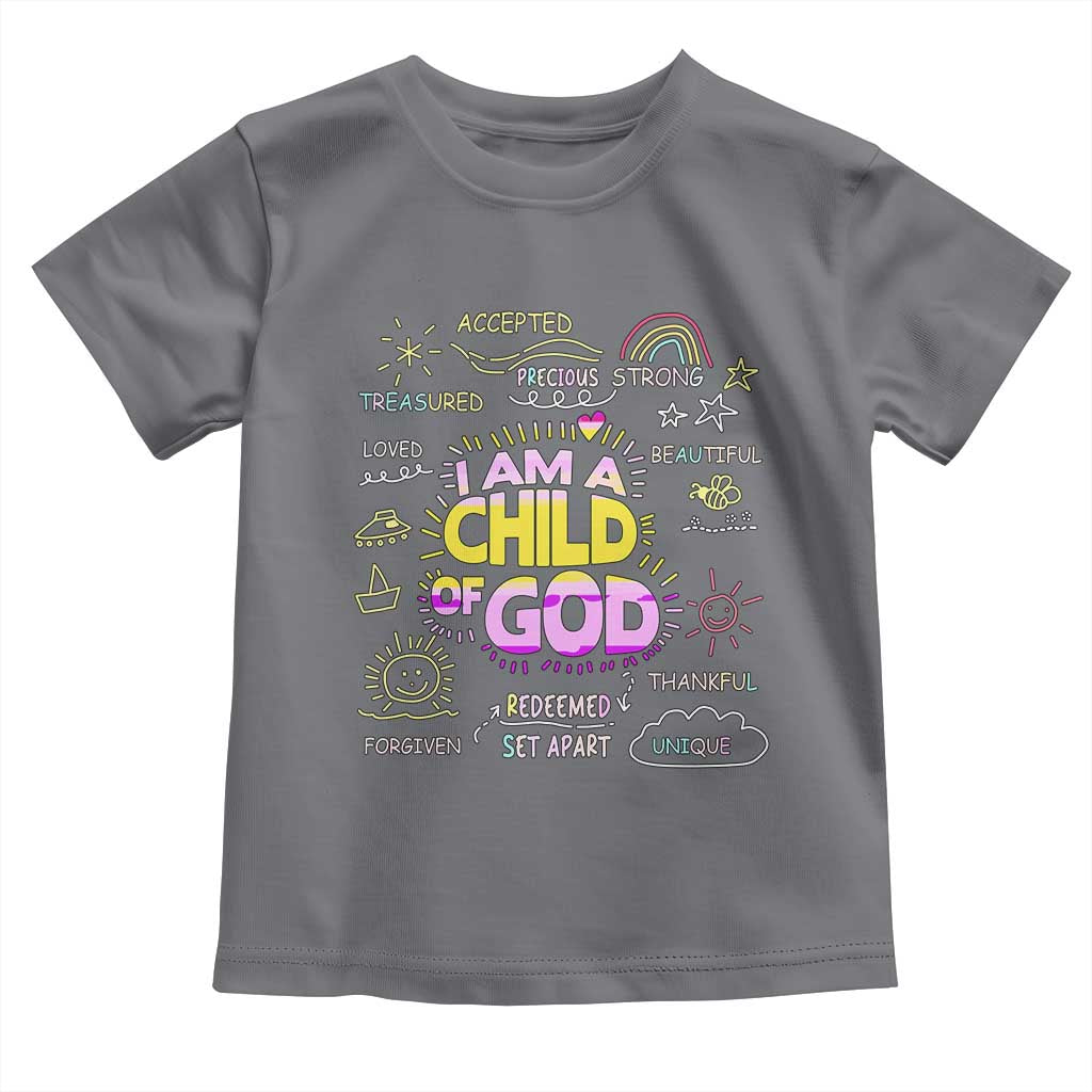 I Am A Child Of God Toddler T Shirt Retro Christian Jesus Faith