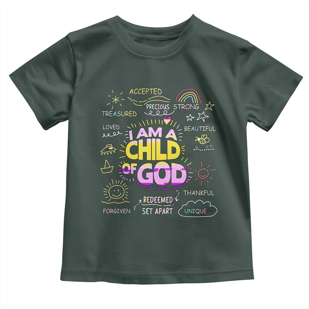 I Am A Child Of God Toddler T Shirt Retro Christian Jesus Faith