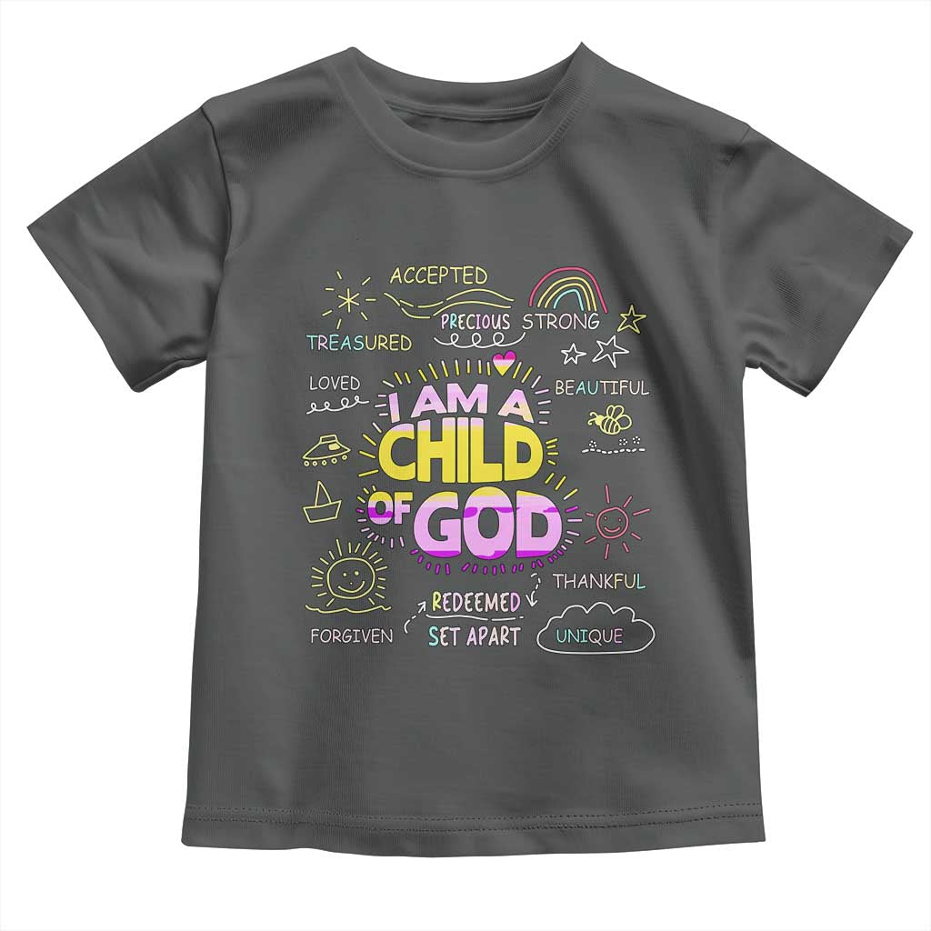 I Am A Child Of God Toddler T Shirt Retro Christian Jesus Faith