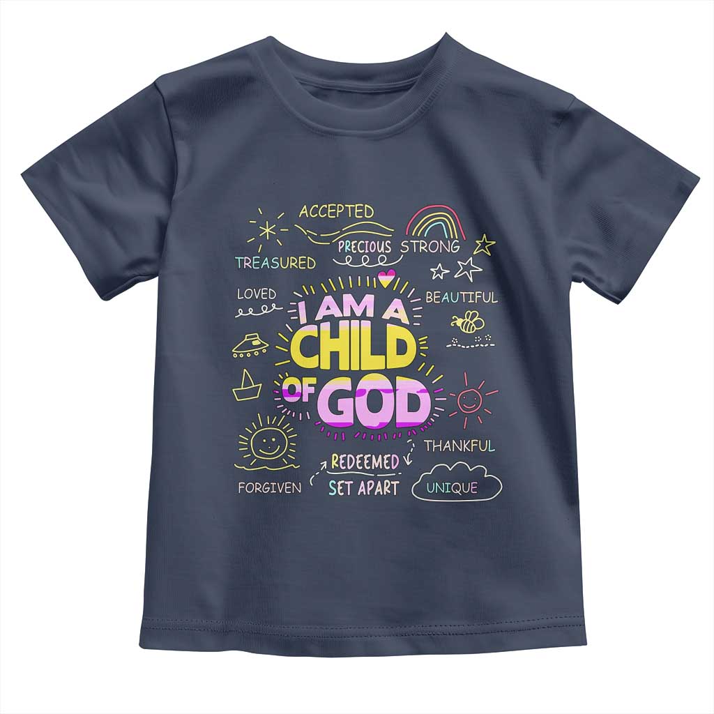 I Am A Child Of God Toddler T Shirt Retro Christian Jesus Faith