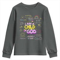 I Am A Child Of God Youth Sweatshirt Retro Christian Jesus Faith